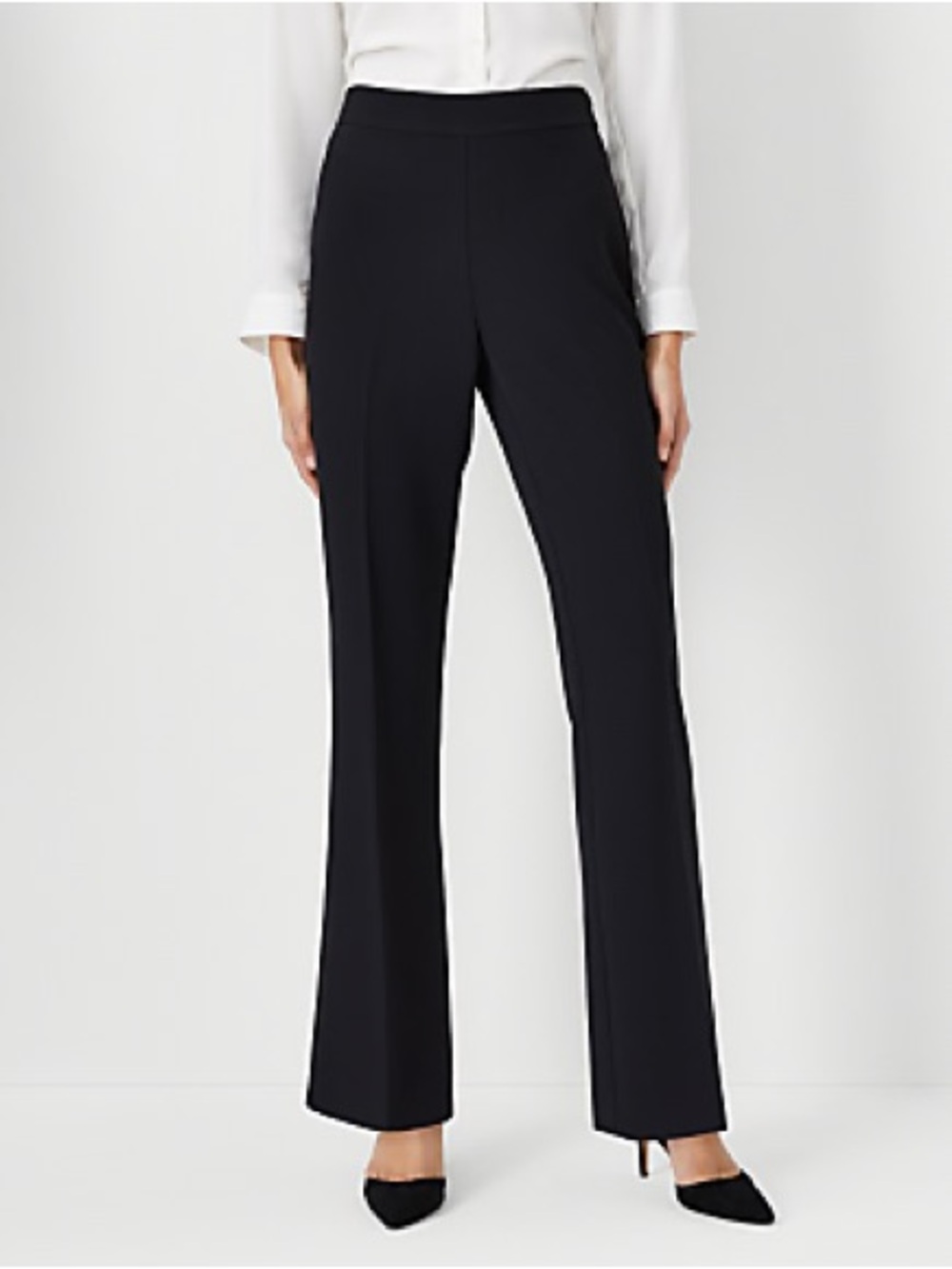 Zara Black Boot-Cut Trousers 1232